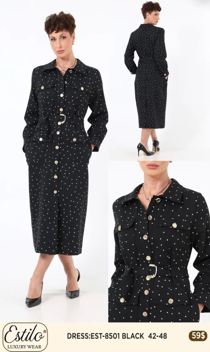 Платье SI DESIGN (Black, модель 8501) оптом