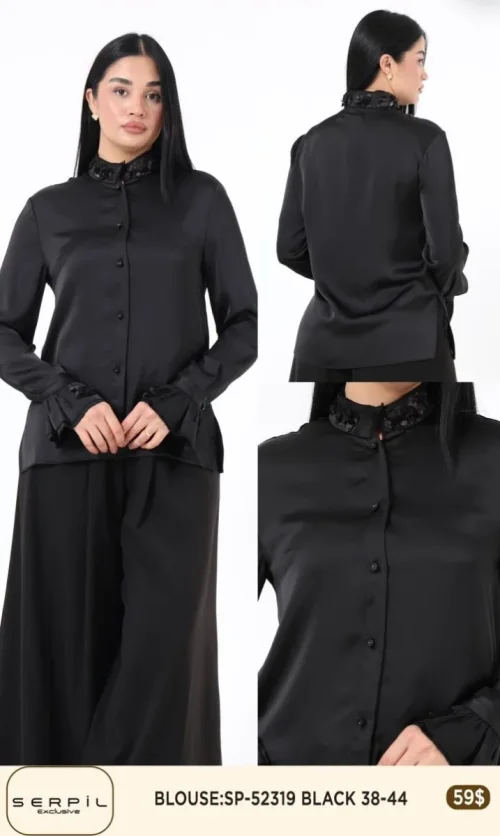 Блузка SI DESIGN (Black, модель SP52319) оптом