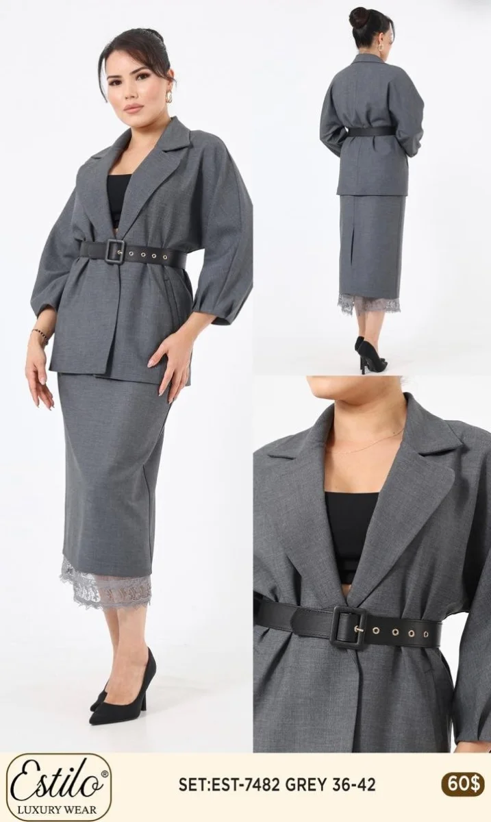 Костюмы и комплекты SI DESIGN (Gray, модель 7482) оптом
