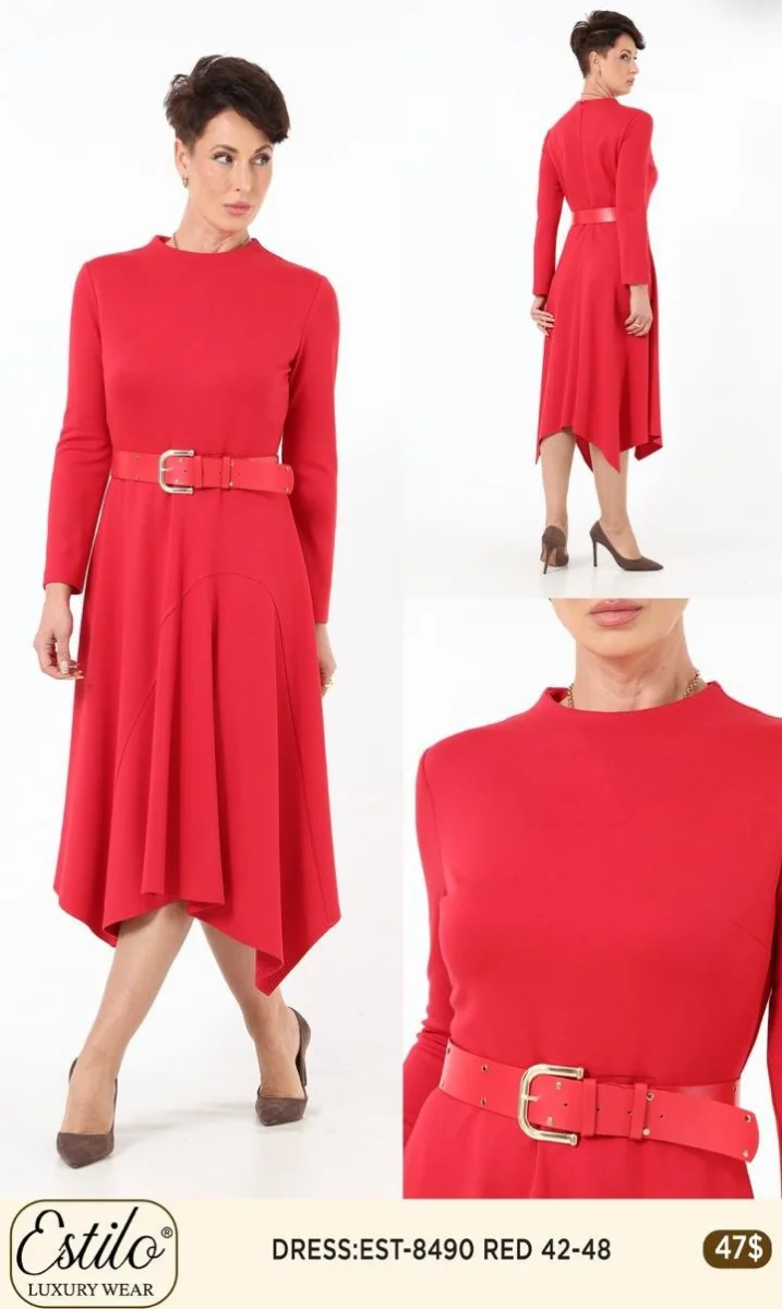 Платье SI DESIGN (Red, модель 8490) оптом
