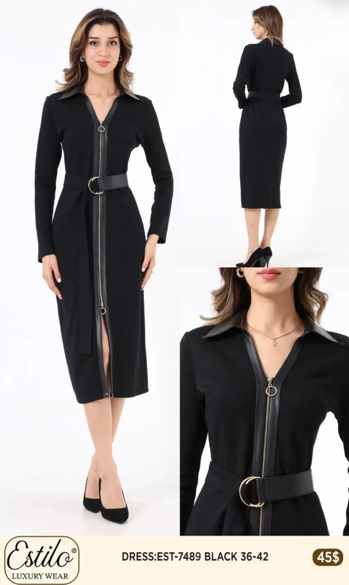 Платье SI DESIGN (Black, модель 7489) оптом