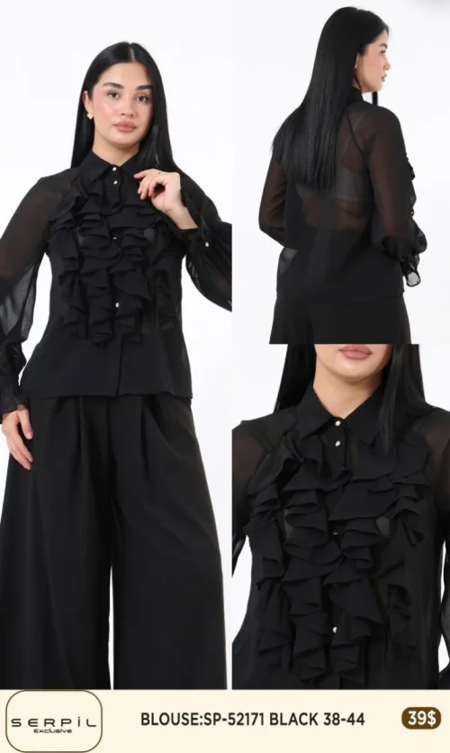 Блузка SI DESIGN (Black, модель SP52171) оптом