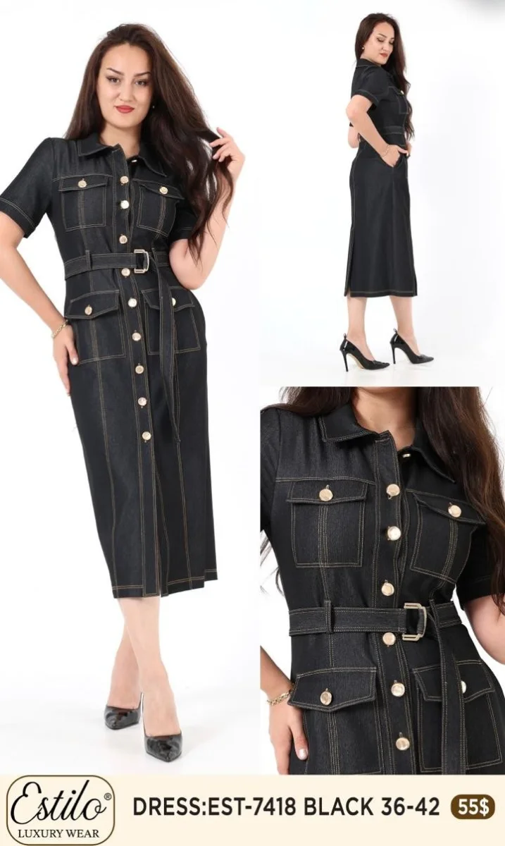 Платье SI DESIGN (Black, модель 7418) оптом