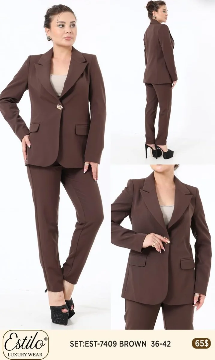 Костюмы и комплекты SI DESIGN (Brown, модель 7409) оптом