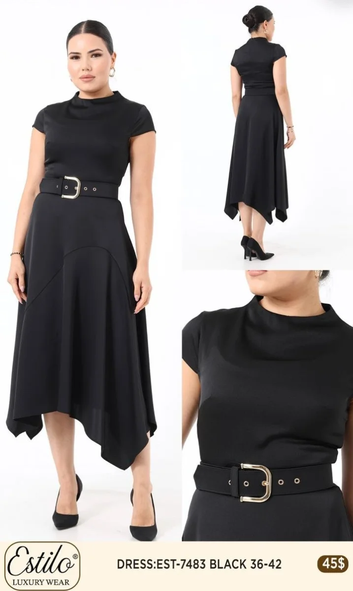 Платье SI DESIGN (Black, модель 7483) оптом