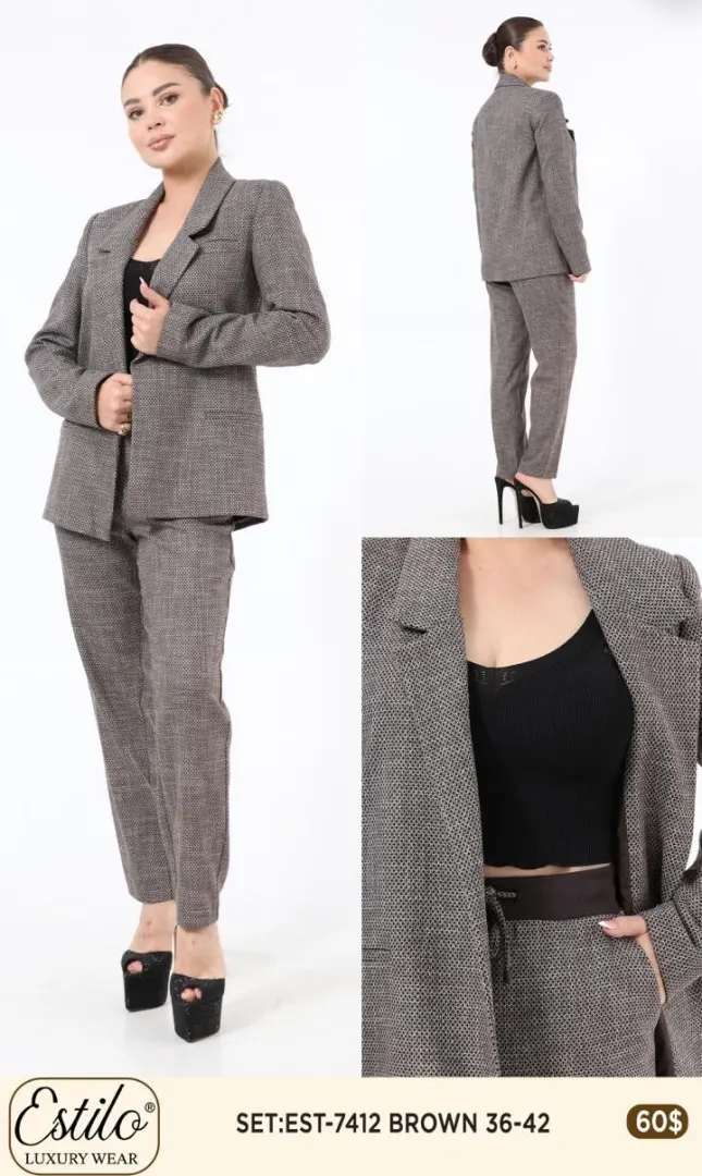 Костюмы и комплекты SI DESIGN (Brown, модель 7412) оптом
