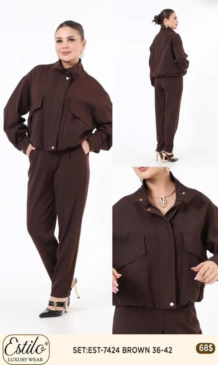 Костюмы и комплекты SI DESIGN (Brown, модель 7424) оптом