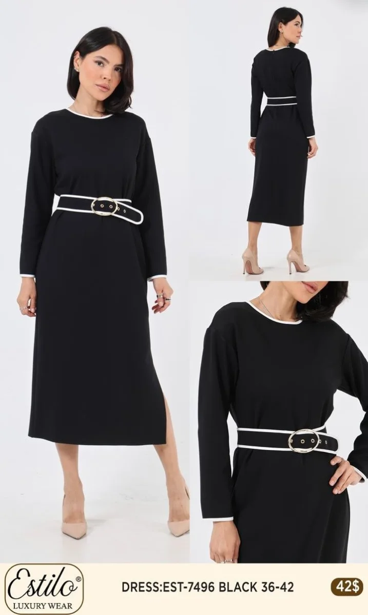 Платье SI DESIGN (Black, модель 7496) оптом