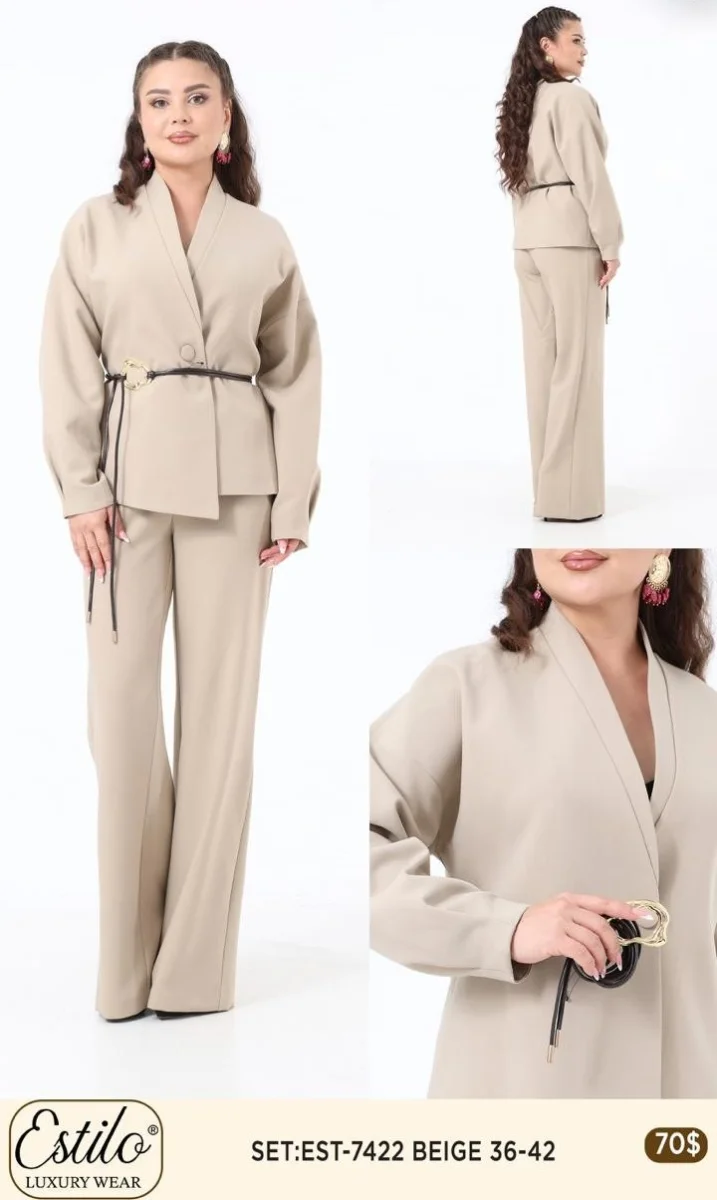 Костюмы и комплекты SI DESIGN (Beige, модель 7422) оптом