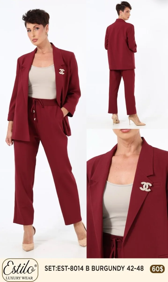 Костюмы и комплекты SI DESIGN (Burgundy, модель 8014) оптом