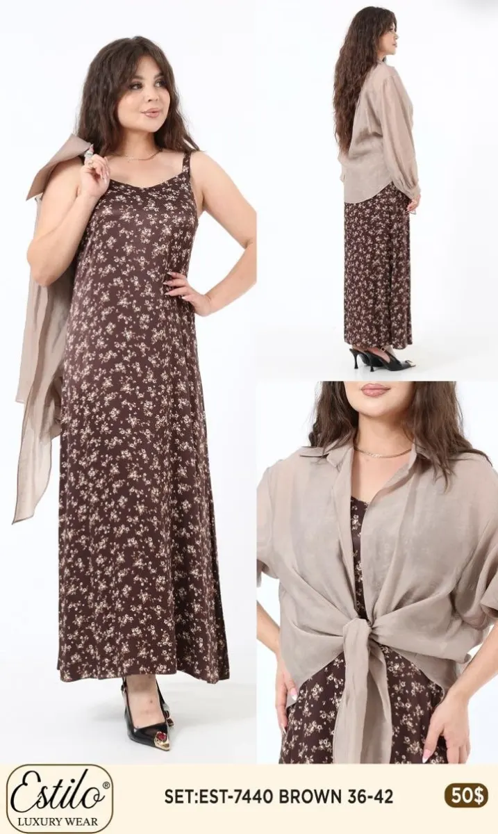 Костюмы и комплекты SI DESIGN (Brown, модель 7440) оптом