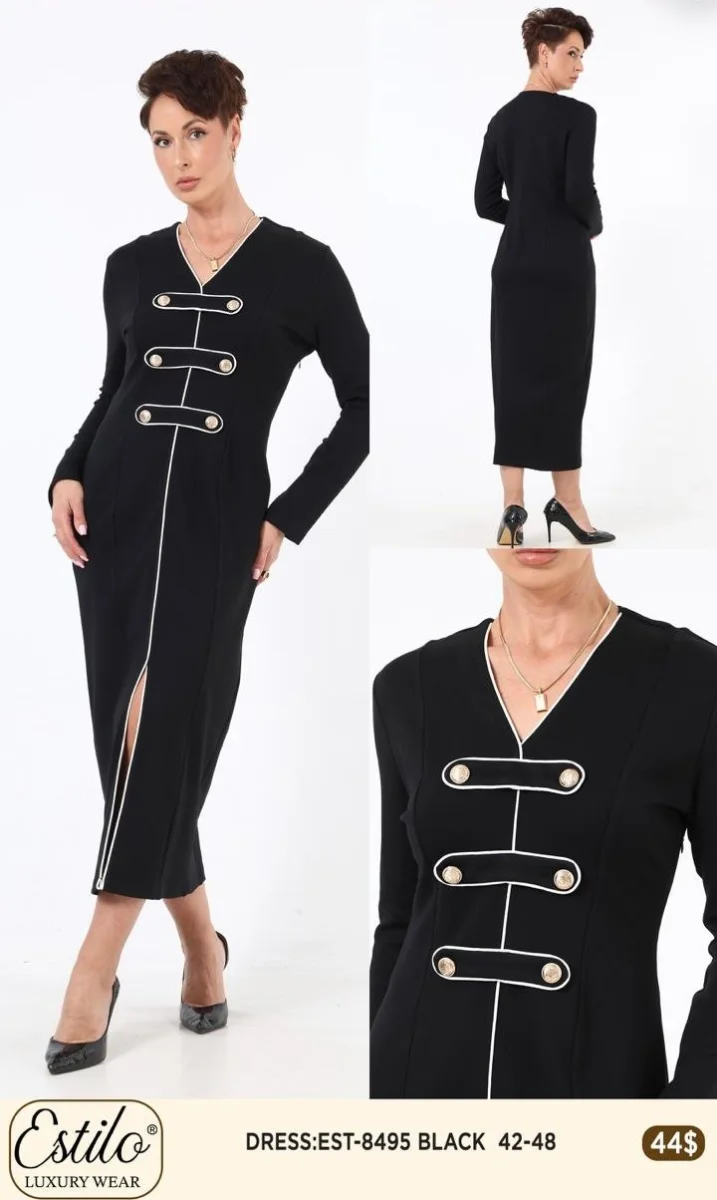 Платье SI DESIGN (Black, модель 8495) оптом