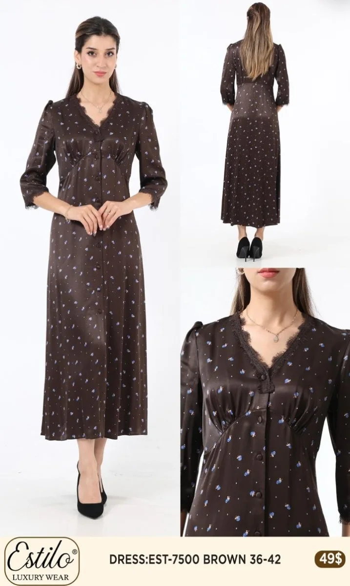 Платье SI DESIGN (Brown, модель 7500) оптом