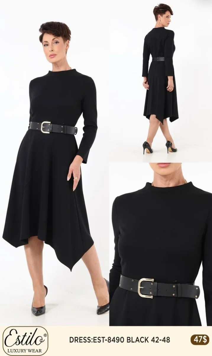 Платье SI DESIGN (Black, модель 8490) оптом