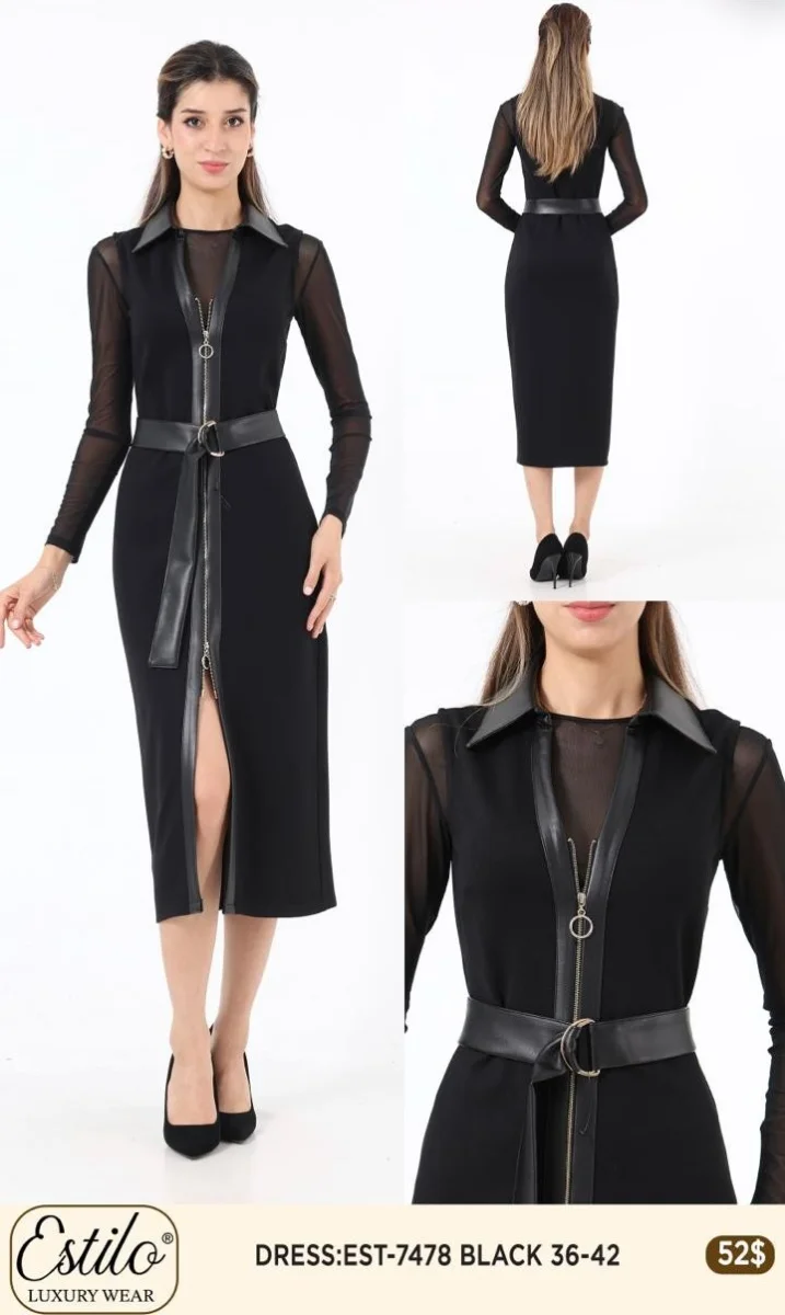 Платье SI DESIGN (Black, модель 7478) оптом