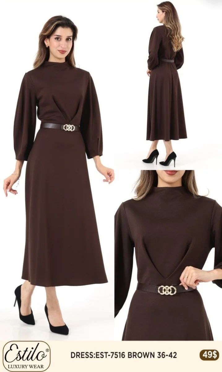 Платье SI DESIGN (Brown, модель 7516) оптом