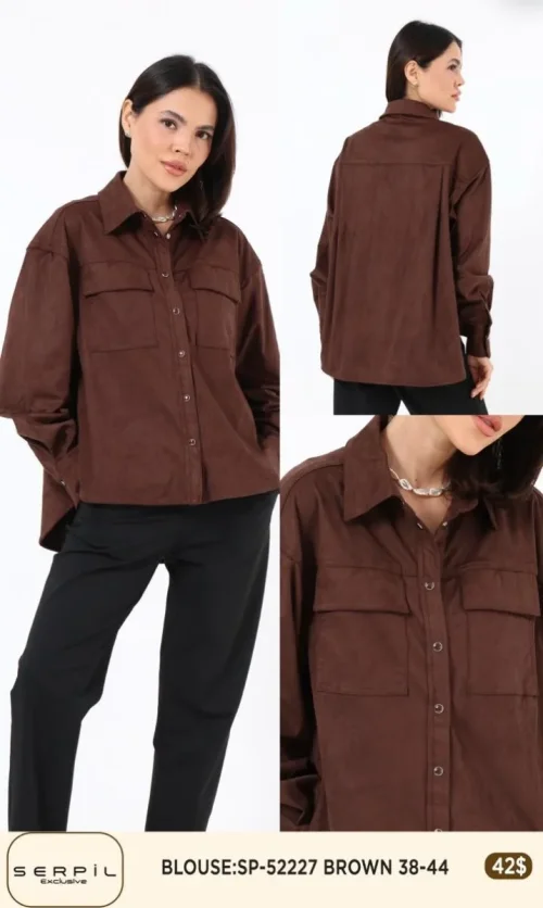 Блузка SI DESIGN (Brown, модель SP52227) оптом