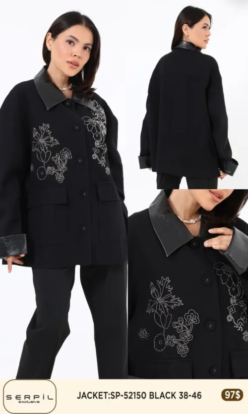 Жакет SI DESIGN (Black, модель 52150) оптом