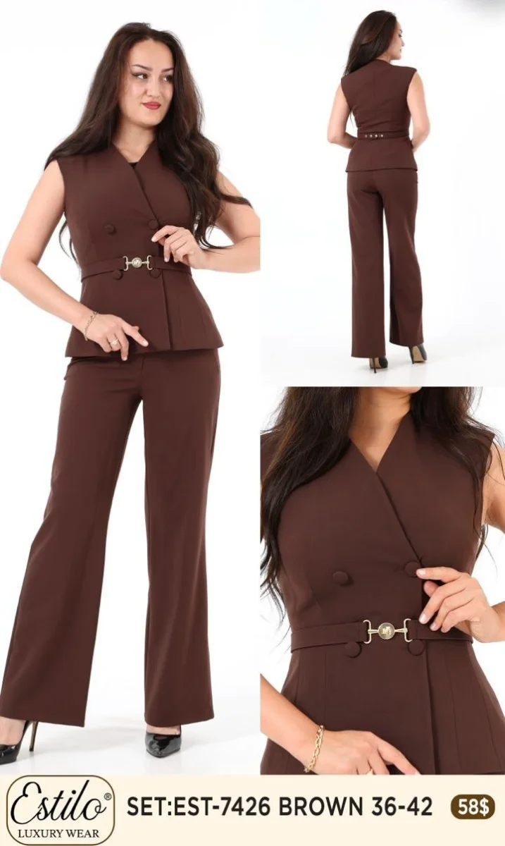 Костюмы и комплекты SI DESIGN (Brown, модель 7426) оптом
