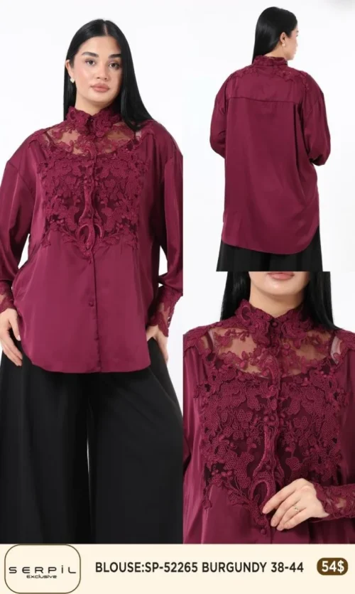 Блузка SI DESIGN (Burgundy, модель SP52265) оптом