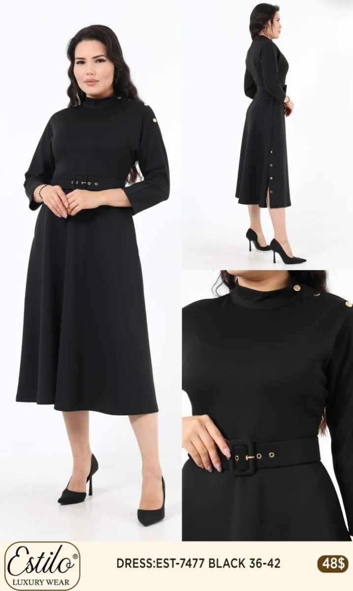 Платье SI DESIGN (Black, модель 7477) оптом