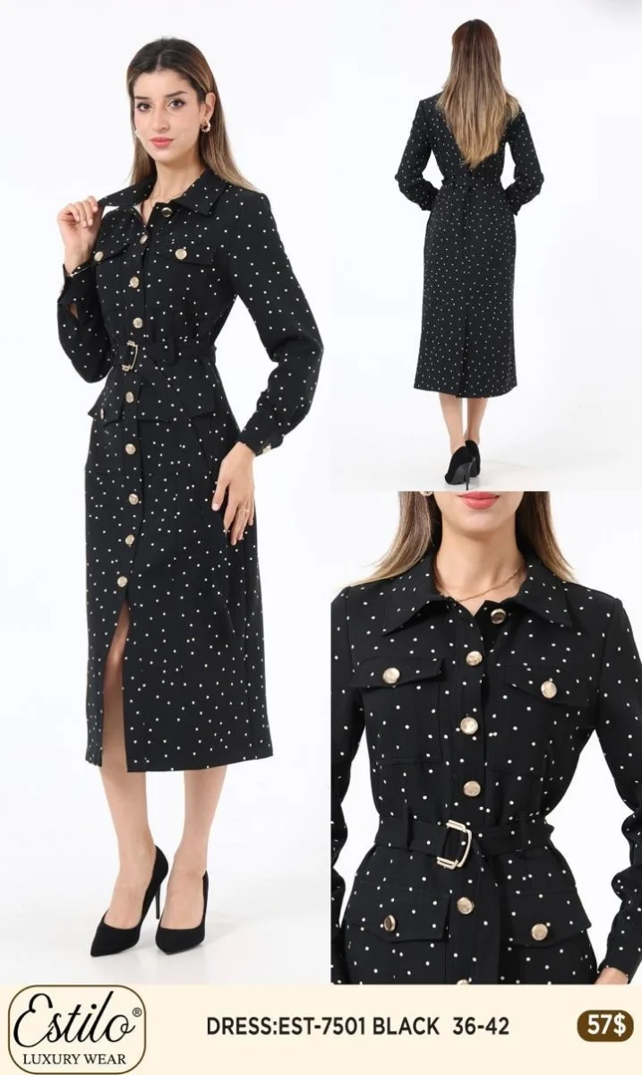 Платье SI DESIGN (Black, модель 7501) оптом