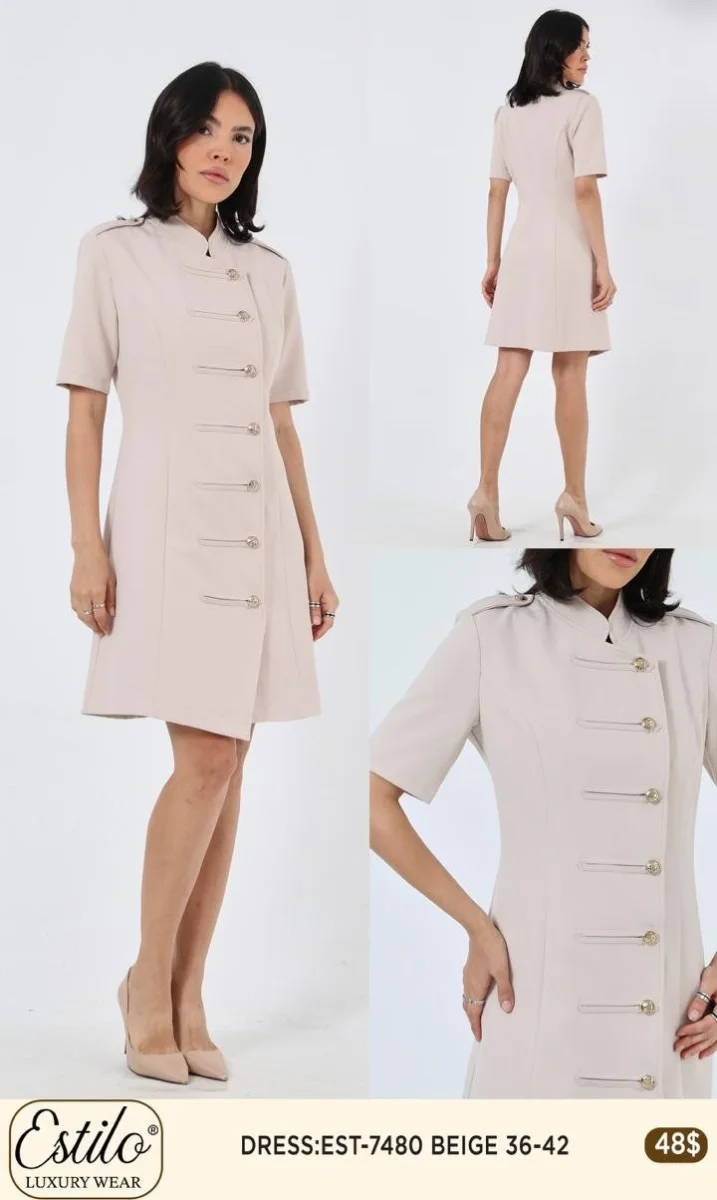 Платье SI DESIGN (Beige, модель 7480) оптом