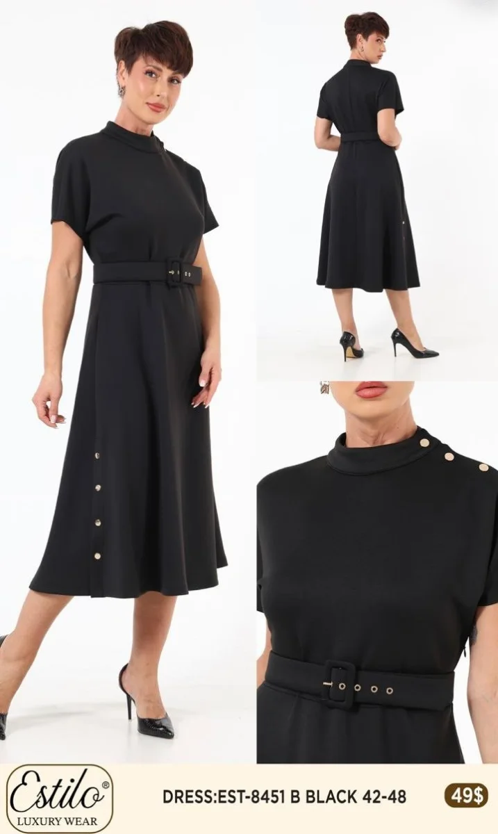 Платье SI DESIGN (Black, модель 8451) оптом