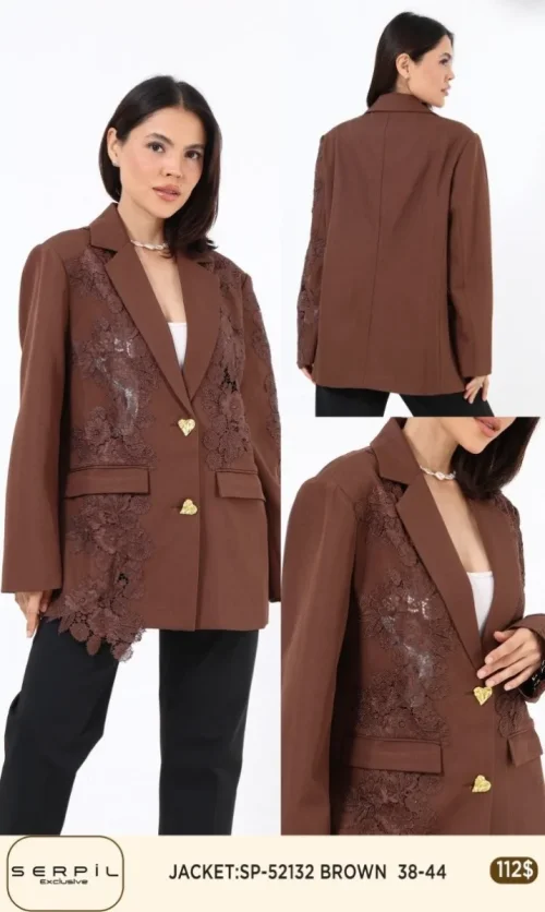 Жакет SI DESIGN (Brown, модель SP52132) оптом
