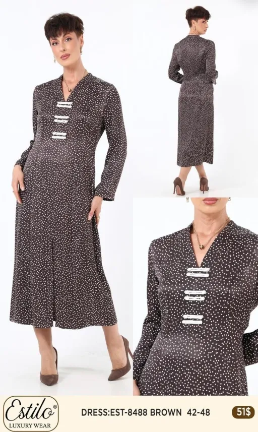 Платье SI DESIGN (Brown, модель 8488) оптом