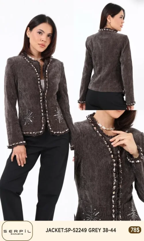 Жакет SI DESIGN (Gray, модель 52249) оптом