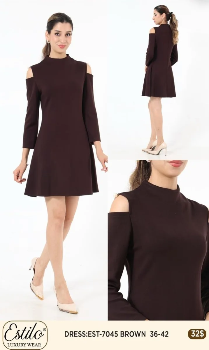 Платье SI DESIGN (Brown, модель 7045) оптом