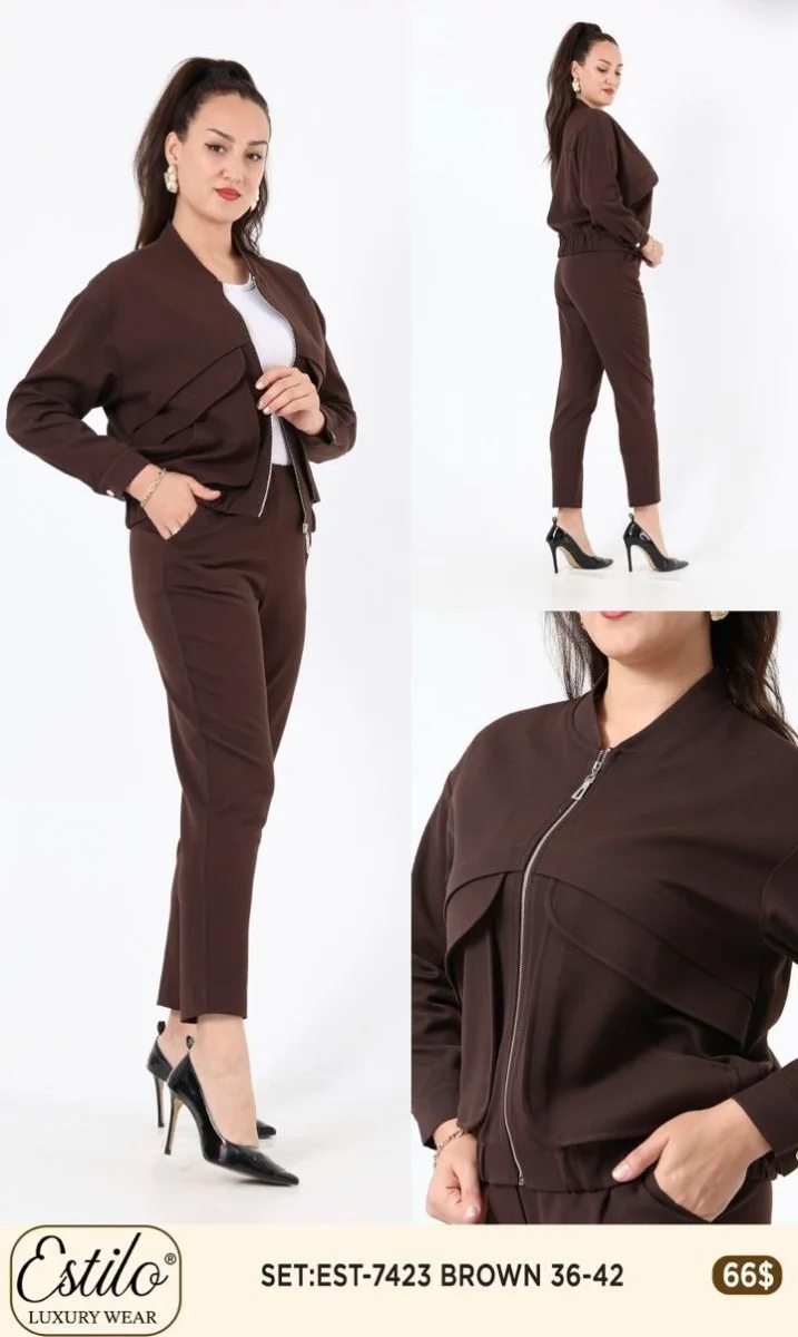 Костюмы и комплекты SI DESIGN (Brown, модель 7423) оптом