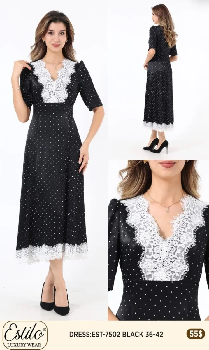 Платье SI DESIGN (Black, модель 7502) оптом