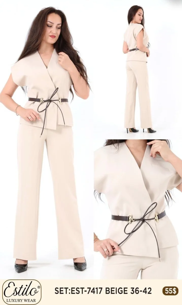Костюмы и комплекты SI DESIGN (Beige, модель 7417) оптом