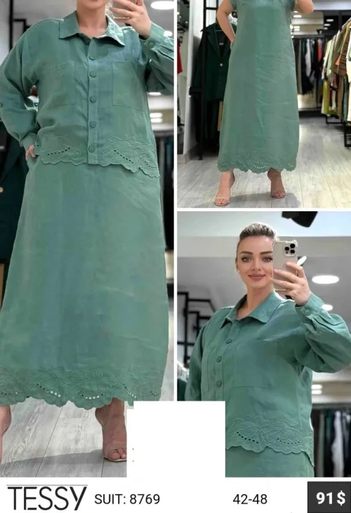Костюм TESSY (Изумрудный, модель 8769) оптом