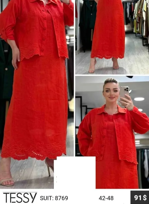 Костюм TESSY (Красный, модель 8769) оптом