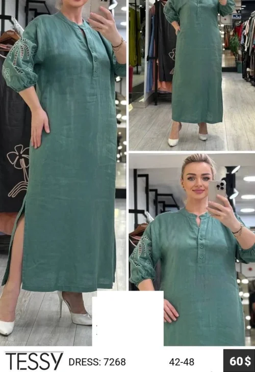 Платье TESSY (Бирюзовый, модель 7268) оптом