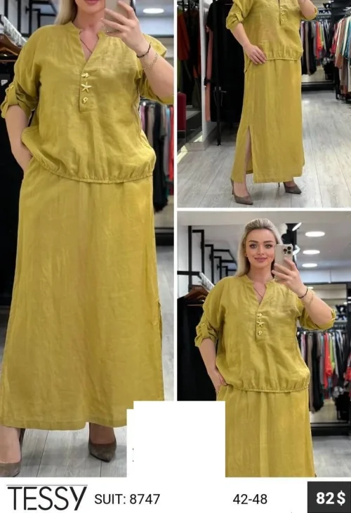 Костюм TESSY (Оливковый, модель 8747) оптом