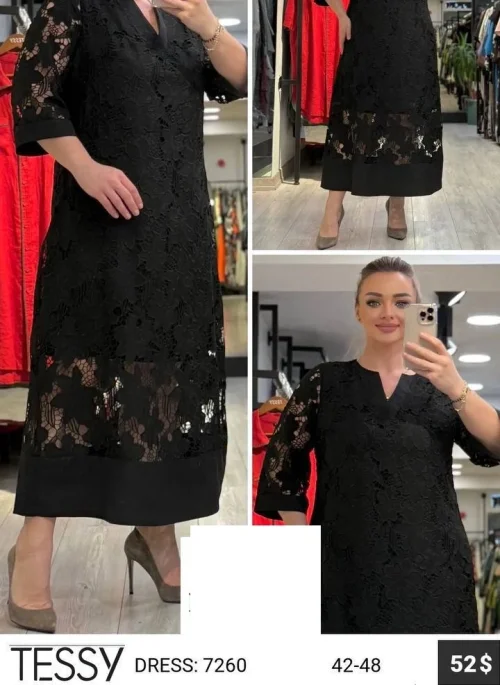 Платье TESSY (Черный, модель 7260) оптом