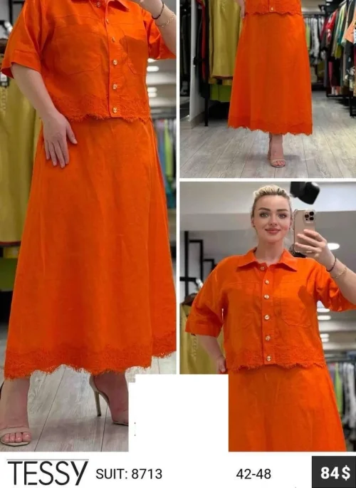 Костюм TESSY (Оранжевый, модель 8713) оптом