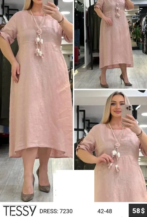 Платье TESSY (Розовый, модель 7230) оптом