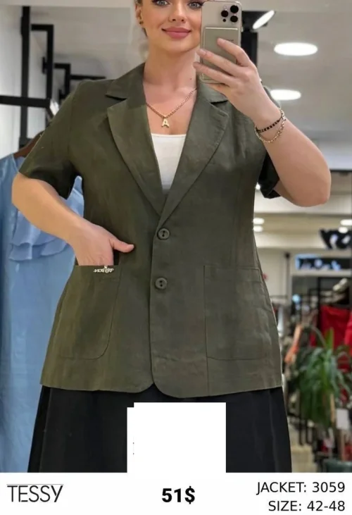 Жакет TESSY (Оливковый, модель 3059) оптом