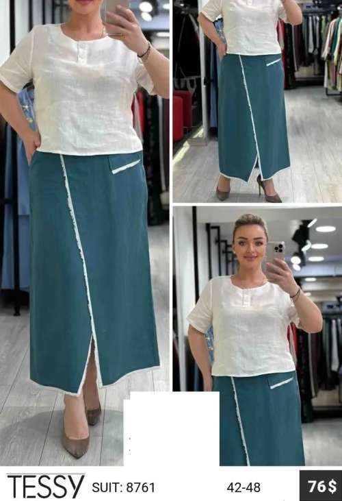 Костюм TESSY (Бирюзовый, модель 8761) оптом