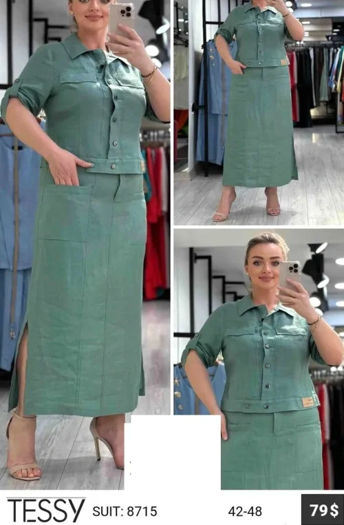 Костюм TESSY (Изумрудный, модель 8715) оптом