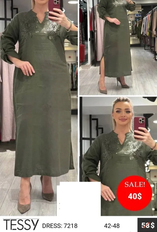 Платье TESSY (Зеленый, модель 7218) оптом