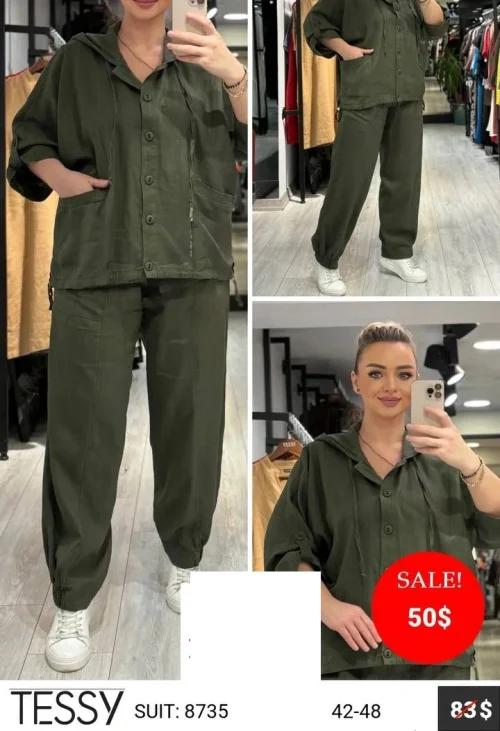 Костюм TESSY (Оливковый, модель 8735) оптом