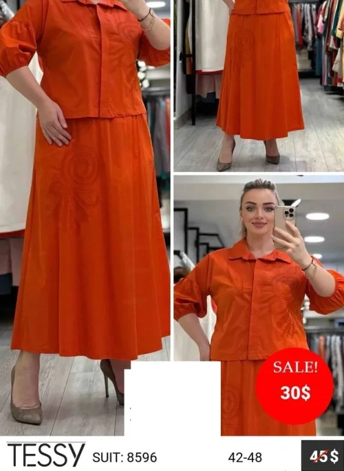Костюм TESSY (Оранжевый, модель 8596) оптом