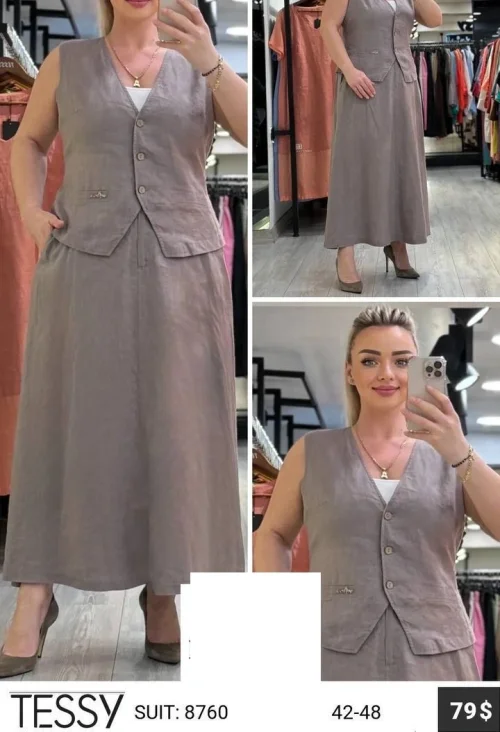 Костюм TESSY (Темно-серый, модель 8760) оптом