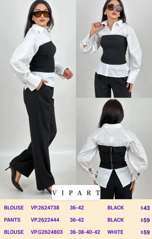 Брюки VIPART (Black, модель VP.2622444) оптом